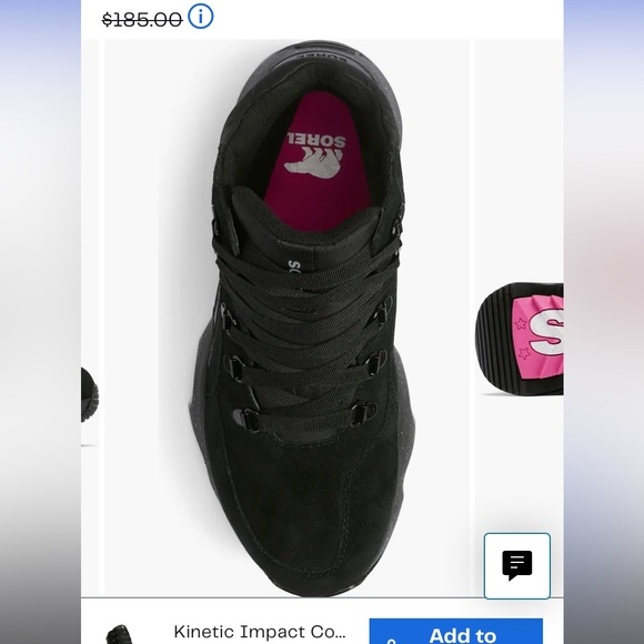 Brand New Black Sorel Suede Kinetic Conquest Boots - Picture 3 of 10